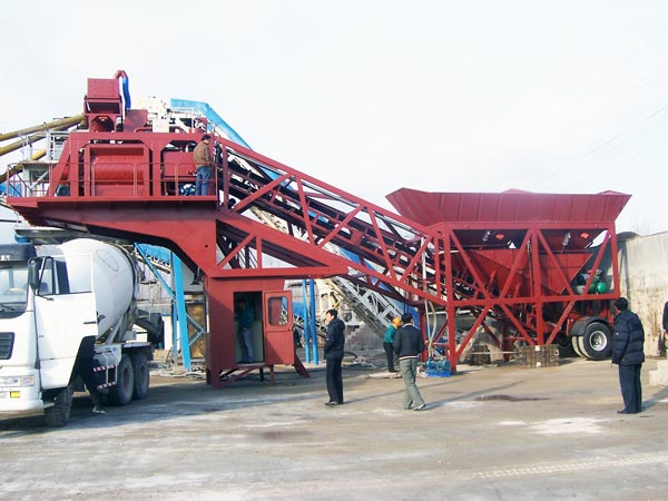 mini mobile concrete batching plant